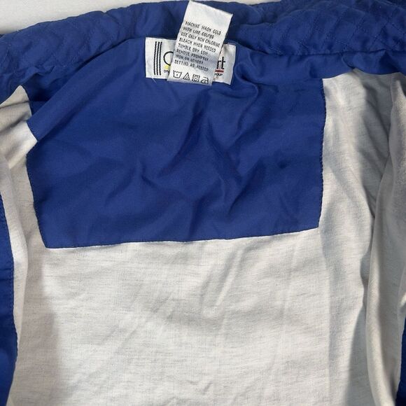 Vtg 1980s CA Sport Blue Polyester Ski‎ Jacket Cotton Lined Russian Made XL - Picture 3 of 12